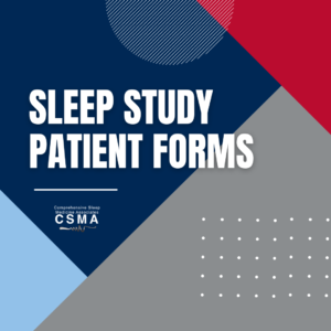 Patient Sleep Study Forms